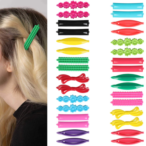 32 Pack UP5 Plastic Self Hinge Hair Clips